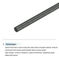 thumbnail image 4 of 4 Pcs Carbon Fiber Rod, 6mm x 500mm for  RC Plane DIY Tool Wing Tube Quadcopter Arm, 4 of 5