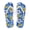 Colorful Hibiscus Flowers, variant on Palm Tree Print Arch Support Flip Flops for Women Casual Non-Slip Beach Thong Sandals Rainbow Anti Slip Fashion Lightweight Flats Slippers for Vacation Bathroom