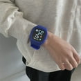 thumbnail image 3 of Trayknick Montre Électronique à Piles Réglable Confortable Antichoc Résistante à l'Usure Heure Précise Cadran Carré Montre-Bracelet Numérique de Sport pour Étudiant pour l'École, 3 of 13