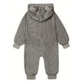 thumbnail image 4 of CAICJ98 Baby Boy Girl Snowsuit Winter Warm Clothes Coat Infant Jumpsuit Infant Fleece Romper (Grey,18-24 Months), 4 of 7