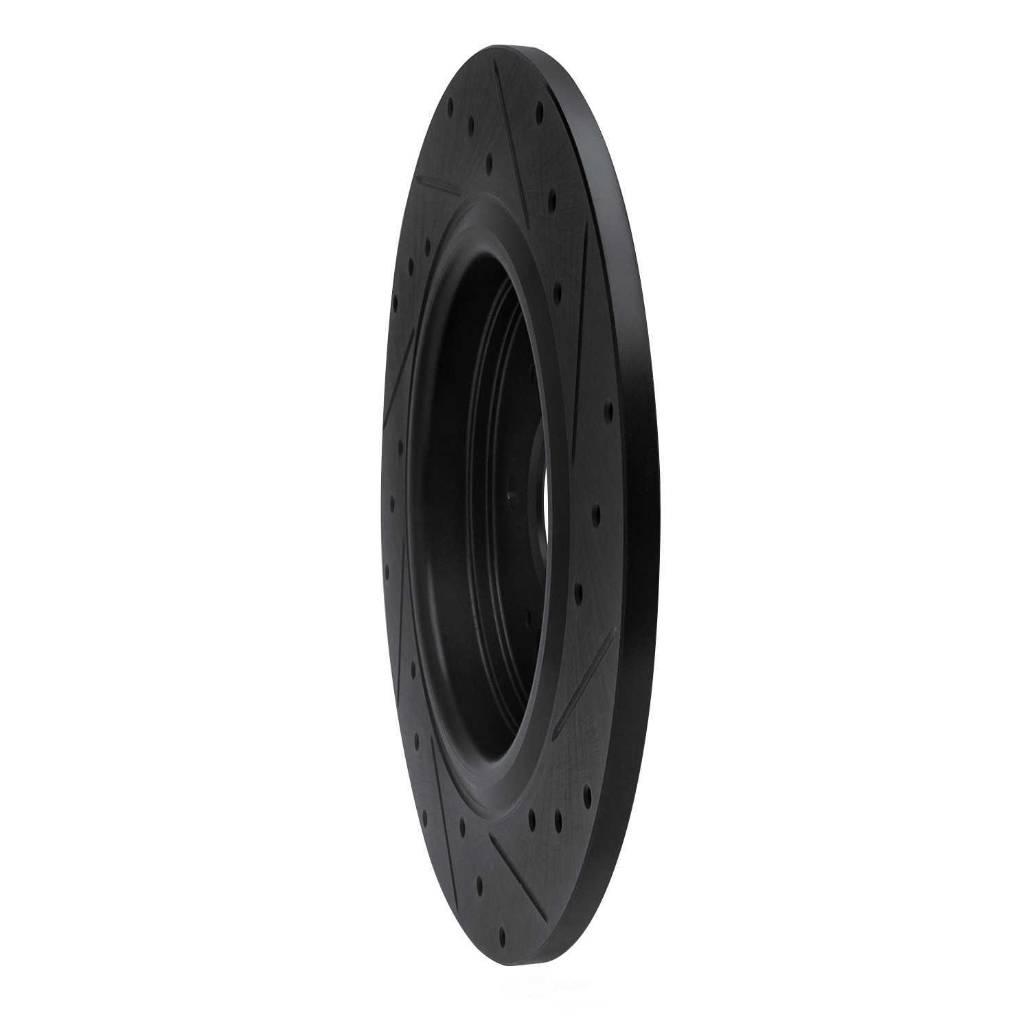 Dynamic Friction Company 633-59066L DFC Brake Rotor - Drilled And Slotted - Black