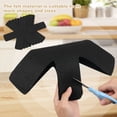 thumbnail image 3 of Aoluguya 12 Pack Felt Pot Pan Protectors Anti-Slip Cookware Separators Dividers for Stacking Storage & Organization 3 Sizes Black, 3 of 7