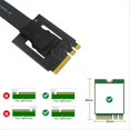 thumbnail image 2 of 270 Degree M.2 NGFF Dual Key A-E To PCI-E 4X Adapter Convert Cable, 2 of 5