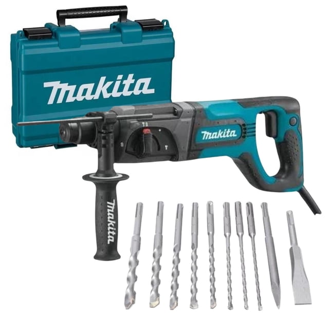 Rotomartillo Cincelador Sds Plus Makita Mod: Hr2475 + Brocas azul Estándar