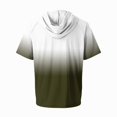 thumbnail image 4 of Mens Sun Hoodie UPF 50+ Short Sleeve Hooded Sun Tee, Relaxed Fit Quick Dry Uv Protection Fishing Shirt Camping Top Dark Green M, 4 of 4