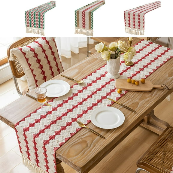 Xuniizn Christmas Tablecloth Wrinkled Cheesecloth Christmas Tablecloths - Bohemian Christmas Table Cloth Rectangular Table Cover for Holiday, Wedding Party Christmas Decorations for Home