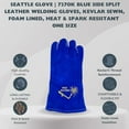 thumbnail image 2 of 7270K Select Blue Shoulder Leather Glove, Large - Pack of 12$$Tools & Hardware Other, 2 of 5