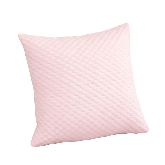 18x18 Inch Cooling Quilted Throw Pillow, Ice Bean Textured Pillow for Couch, Soft Breathable Square Cushion for Sofa, Bed, Living Room
