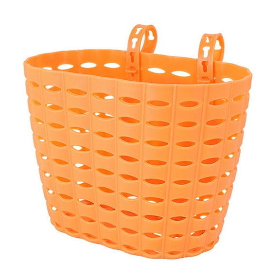 FONDOTIN 1Set Toddler Bicycle Basket Orange Wear-Resistant Material for Kids
