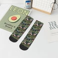 thumbnail image 7 of Pofeuu Flamingos And Palm Leaves Print 30cm Socks, Adult Running Hiking Socks for Youth and Adult, 7 of 7