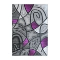 thumbnail image 2 of BizChair Modern Contemporary Area Rug, Purple Grey Black (5 Feet X 7 Feet), 2 of 6