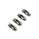 thumbnail image 4 of Naiovety 50 piezas de cierre de eslabón de conector de cadena de bolas, diámetro liso de 4,5/5mm, accesorios de hechos a mano Artesanía Plata 4.5 mm, 4 of 6