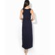 thumbnail image 2 of Krisp - Vestido Maxi sin mangas Shirred para chica mujer (Azul Marino), 2 of 2