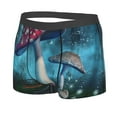 thumbnail image 5 of Goofa Fantasy Mushrooms Printed Men's Boxer Briefs Underwear, Moisture-Wicking Underwear, Trunk,Soft and Breathable Cotton Underwear-Small, 5 of 9