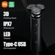 thumbnail image 1 of Maquinilla de afeitar Irfora Xiaomi Mijia Afeitadora eléctrica S500 IPX7 Afeitadora impermeable para hombres con cabezal de cuchilla flotante triple Seco y húmedo Cuchilla doble Cómoda y limpia Recort Irfora Maquinilla de afeitar, 1 of 7