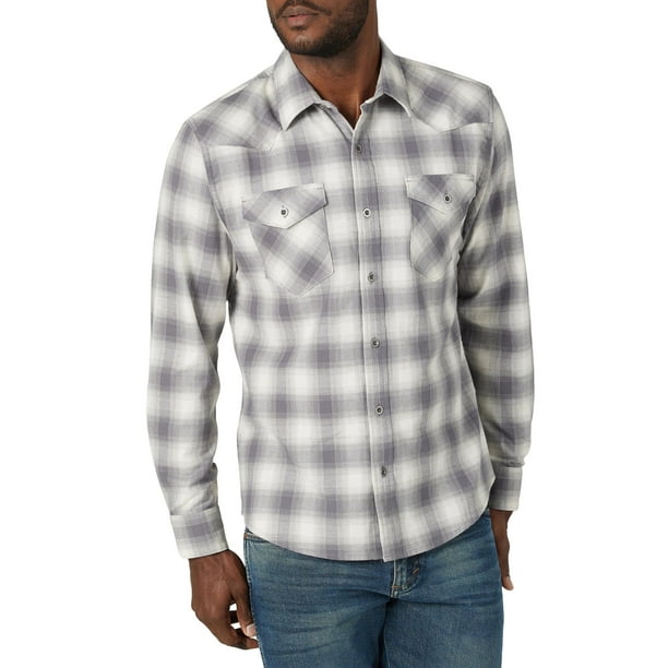 Geurig Souvenir deed het Wrangler Men's Long Sleeve Slim Fit Shirt - Walmart.com