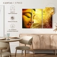 thumbnail image 4 of Elephant Stock Noble Buddha Wall Art - Horizontal Multi Panel Canvas - Living Room Wall Decor - People Multi Panel - Yellow And Brown Decor - 23" x 14", 4 of 4