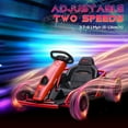 thumbnail image 5 of Aosom 24V 8.1 MPH Electric Go Kart with Music, Horn, Slow Start, Red, 5 of 10