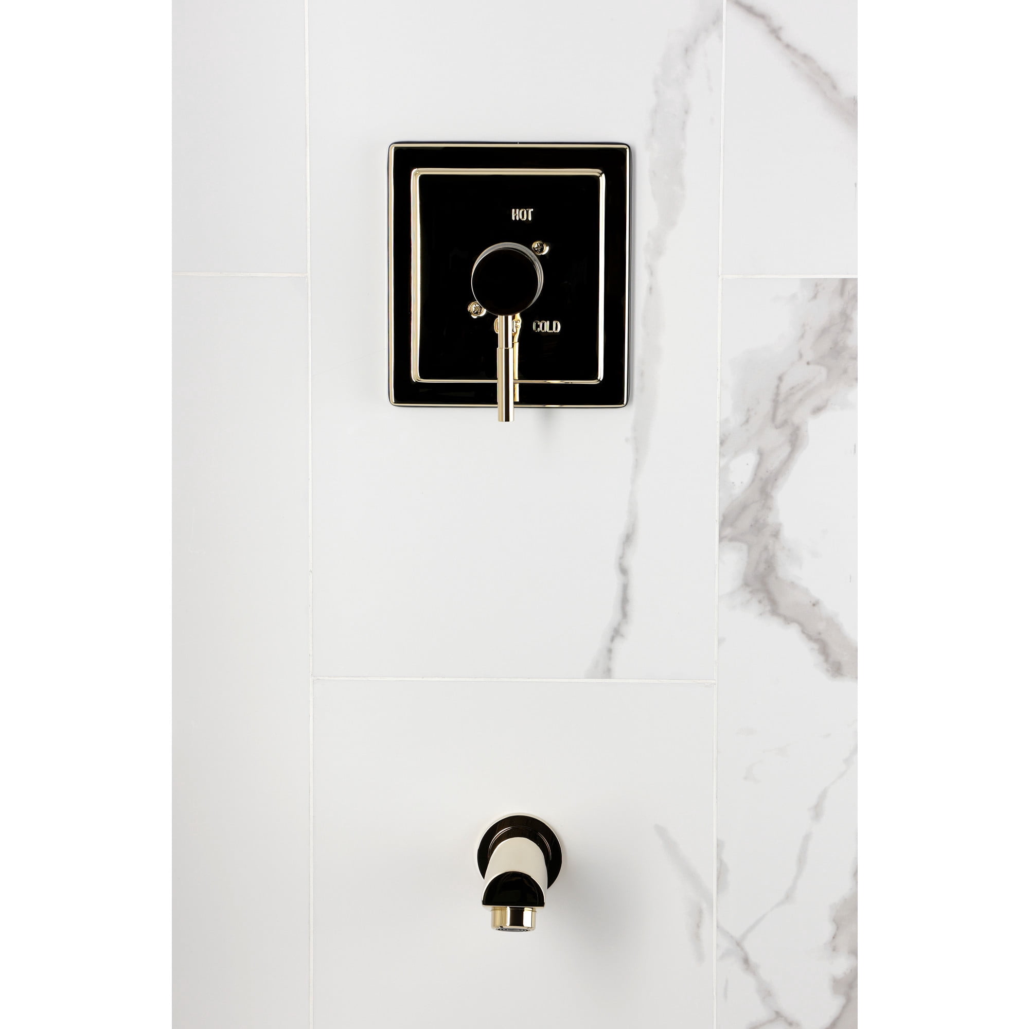 Kingston Brass KB8652DLTO Concord Single-Handle Pressure Balanced Tub Faucet in Polished Brass