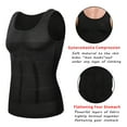 thumbnail image 3 of FITVALEN Mens Compression Shirt Slimming Body Shaper Gynecomastia Vest Workout Tank Tops Abs Abdomen Undershirts, 3 of 6