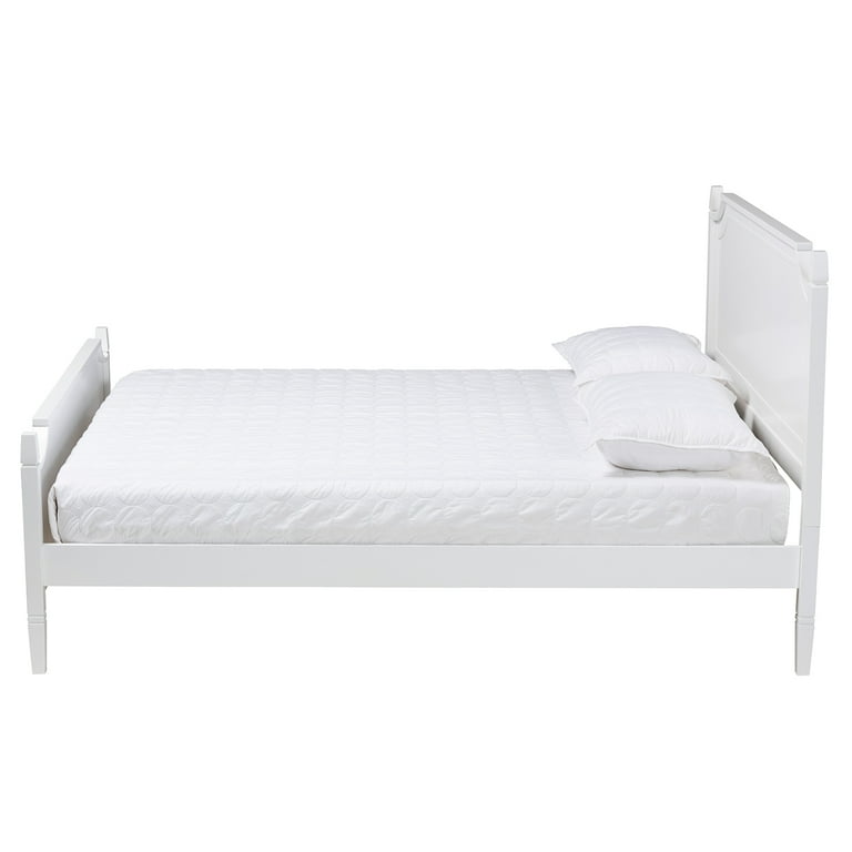 Baxton Studio Mariana Classic and Traditional White Finished Wood Twin Size Platform Bed Baxton Studio Mariana Classic and Traditional White Finished Wood Twin Size Platform Bed