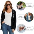 thumbnail image 5 of Thermal Tank Top for Women Fleece Lined Adjustable Spaghetti Strap V Neck Camisole Slim Fit Sleeveless Thermal Base Layer Undershirt, 5 of 7