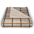 thumbnail image 3 of Creative Products Cream Fall Plaid 50 x 60 Sherpa Fleece Blanket, 3 of 3