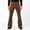 Coffee, variant on Mens Corduroy Flare Pants, Retro 70s Inspired Bell Bottom Trousers in Coffee, 98% Cotton Stretch Comfort Fit,Size L