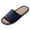 A01 Navy, variant on Womens and Men Slippers Open Toe Breathable Linen Slides Sweat Absorbing Flax Footbed Anti Skid Indoor Bedroom Shoes Unisex Lightweight Casual Summer Home Scuff Footwear