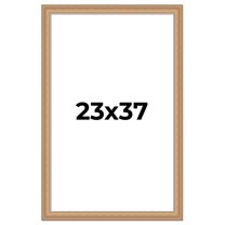 23x37 Frame Charleston Honey Brown Solid Wood Picture Frame Width 1.75 Inches | Interior Depth 0.5