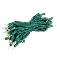 thumbnail image 4 of Novelty Lights RetroGlo® LED Mini Lights, 50 Clear Bulbs on Green Wire, 25ft with 6" Spacing, Incandescent Style Glow, 2700K Warm White Core, 4 of 4