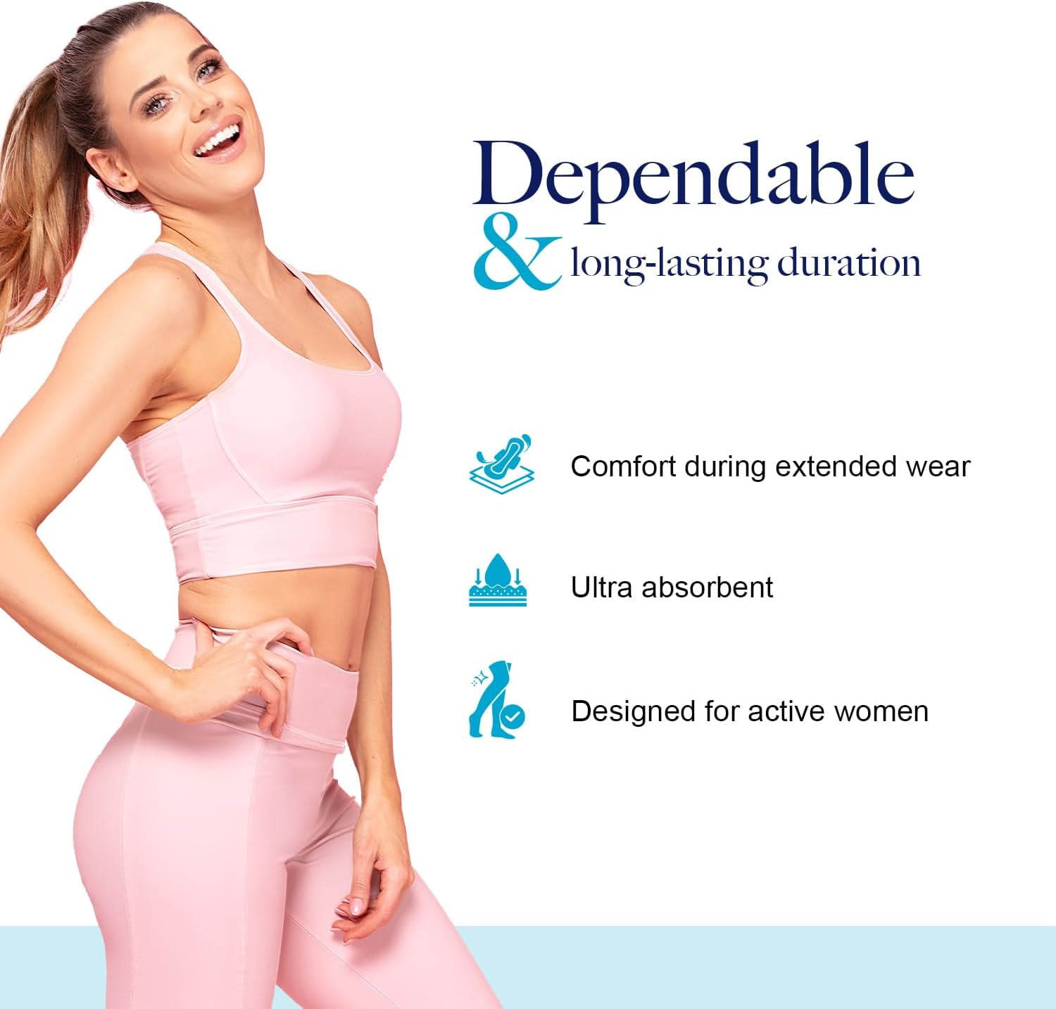 Dynarex Super Maxi Pads with Wings, Sanitary Feminine Pads, Unscented, High Absorbency, 250 Count
