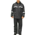 thumbnail image 1 of Styesk Ensembles pour Hommes 2 Pcs Manteau de Pluie de Randonnée Léger Réutilisable avec Capuchon pour Activités de Plein Air, 1 of 2