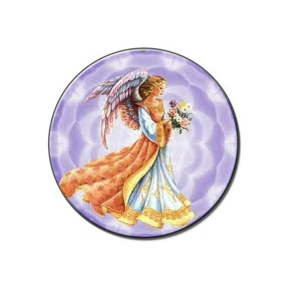 Angel - Guardian - Inspirational Lapel Hat Pin Tie Tack Small Round