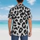 thumbnail image 4 of Balery Similar To Leopard Print Camisas hawaianas de manga corta para hombre, camisas playeras de corte holgado, camisas de vacaciones con botones,X-Large, 4 of 7