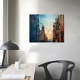 thumbnail image 3 of Nawypu  WKA75175 Abstract Canvas Print Wall Art Blue White Red Painting Wall Decor Canvas Art Print Artwork Framed for Living Room Bedroom Bathroom Kitchen Office Wall Decor, 3 of 4