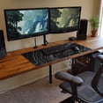 thumbnail image 6 of Large Gaming Mouse Pad with Seam Edge, Anti-Slip Extended Mouse Pad with Micro-Weave Cloth Surface,Waterproof Keyboard Pad, Desk Pad for Gamer Office Home XL 31.5" x 11.8" Contour, 6 of 6