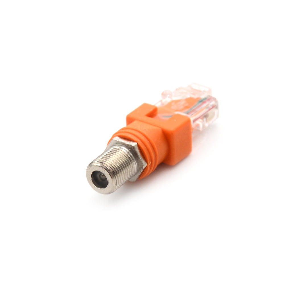 F Female to RJ45 Male Coaxial Coax Barrel Coupler Adapters RJ45 toRFConnectorsBH 