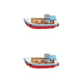 thumbnail image 3 of unbranded 2pcs Miniature Resin Boat Figurine Mini Boat Model Beach Theme Mini Boat Figure Home Decor, 3 of 8