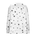 thumbnail image 3 of Maean Women Plus Size Tops Long Sleeve Sweatshirts Crewneck Pullover Casual Star Printed Shirts, 3 of 4