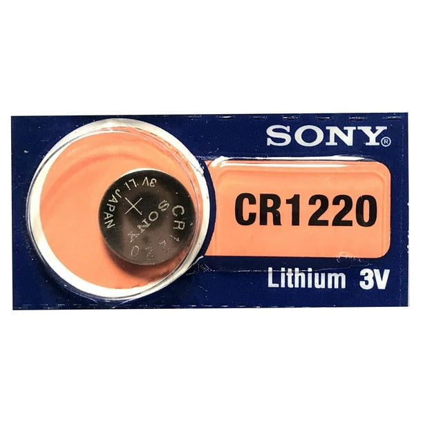 CR1220 Sony 3 Volts Batterie Pièce de Lithium (sur une Carte)