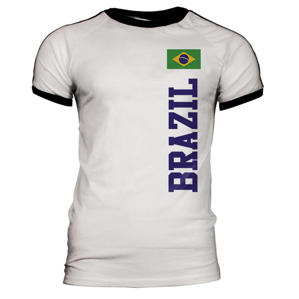 World Cup Brazil Mens Soccer Jersey TShirt