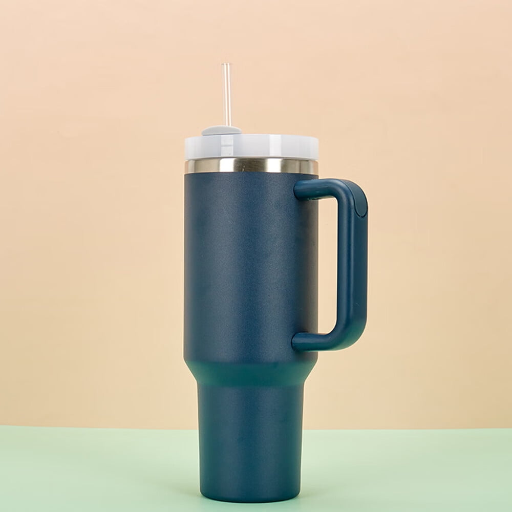 40oz Stainless Steel Tumbler With Handle, Lid, Straw Ready To Ship Vacuum  Insulated Water Mug For Coffee And Tea From Luxury_cups, $17.05