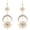Gold, variant on Boho Sun Moon Stars Drop Dangle Earrings for Women, Asymmetrical Celestial Statement Jewelry, Bohemian Rhinestone Star Planet Earrings, Hypoallergenic Gift for Her Valentine's Mother's Day