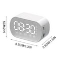 thumbnail image 3 of Bluetooth Speaker under $5! Yannianjz Bluetooth Speaker with Alarm Clock, FM Radio LED Mirror Display, Portable Mini Sound System for Home and Gift, 3 of 7