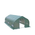 thumbnail image 4 of 10x20 Tunnel Greenhouse Grow Tent - Cold Frame w/ Ripstop Cover & Mesh Windows - Galvanized Steel Frame - Peak Roof - for Garden & Commercial Use - TMG-GH1020P, 4 of 5