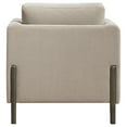 thumbnail image 5 of Islington Fabric Upholstered Panel Arm Accent Chair Taupe, 5 of 8