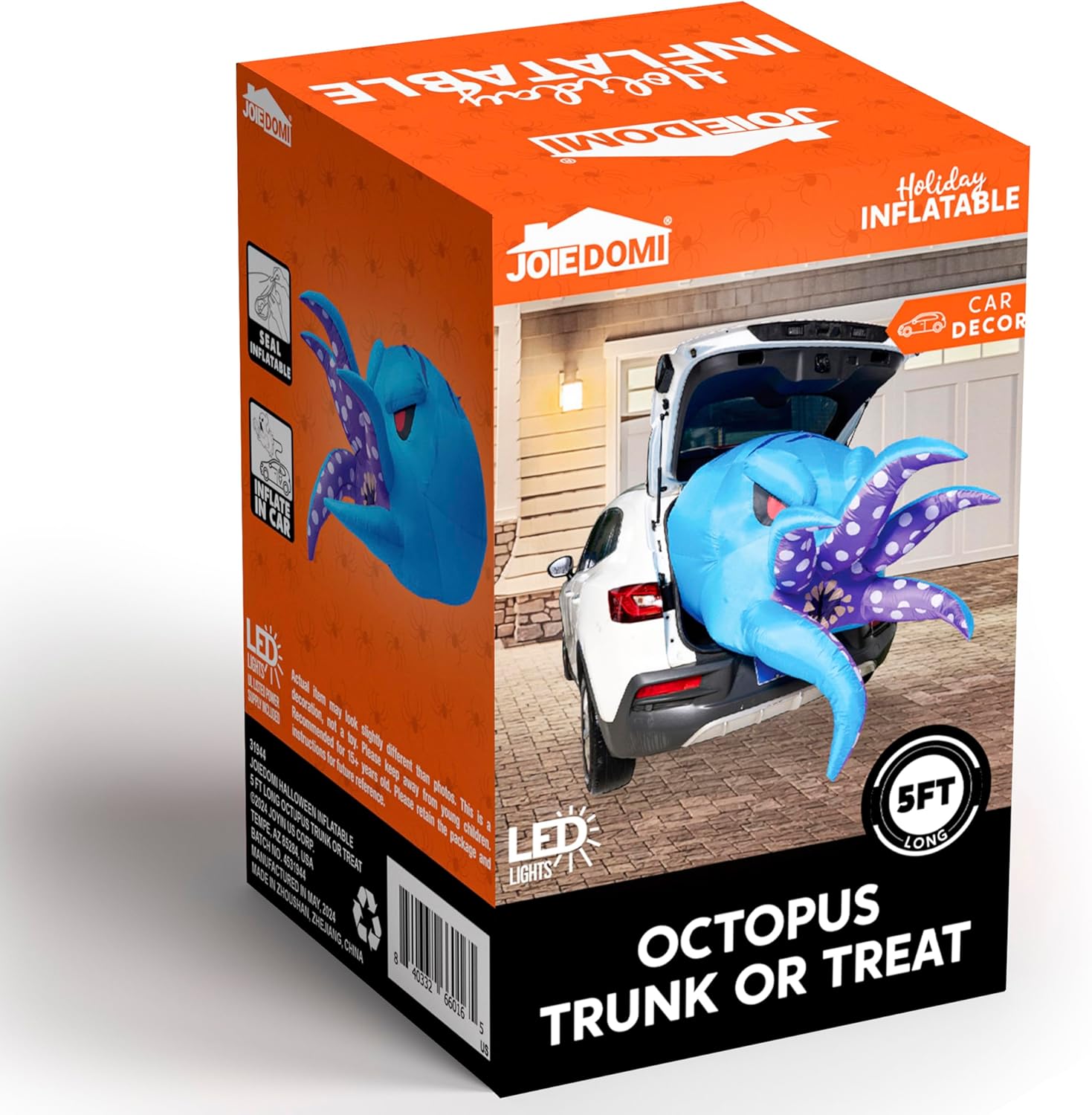 Joyfy 5ft Halloween Inflatable Octopus Trunk-or-Treat photo 5
