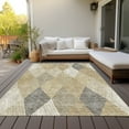 thumbnail image 6 of Addison Rugs Chantille Indoor/Outdoor Transitional Geometric Wheat Washable Rectangle Rug, 9' x 12', 6 of 6