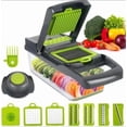thumbnail image 2 of 16 in 1 Vegetable Chopper, Fruit and Vegetable Slicer, Onion Dicer, Food Chopper with Container, Vegetable Shredder and Onion Salad Spiralizer (Must-Have Gadgets for Home and Kitchen), 2 of 5